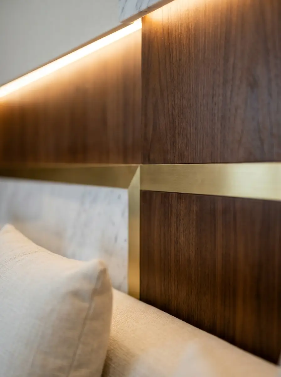 Walnut + brass