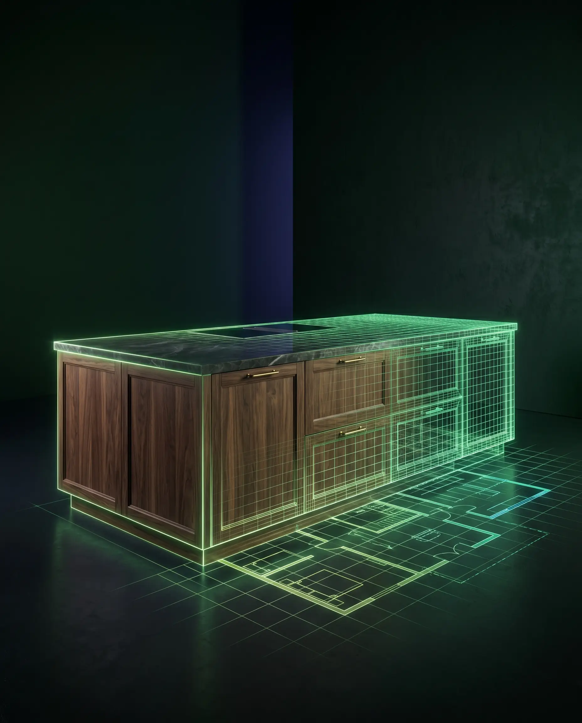 Design real cabinets in real 3D.